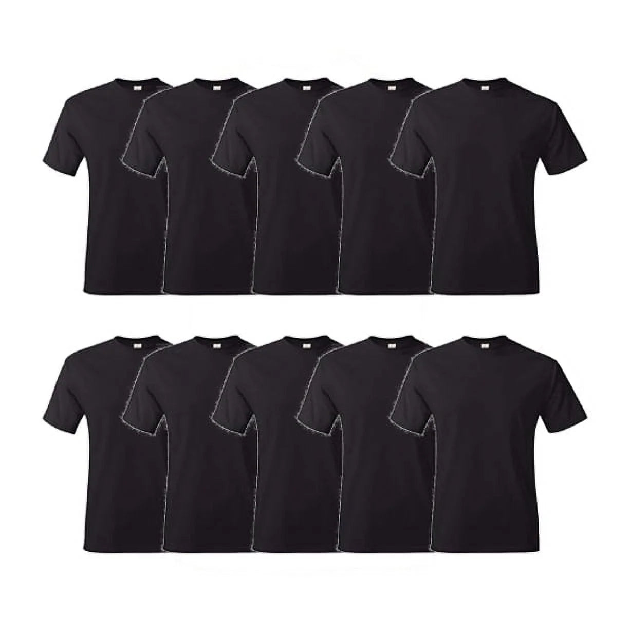 Flat Collar Easy Care Cotton, Crew T-Shirt 3 Pack (Men'S)
