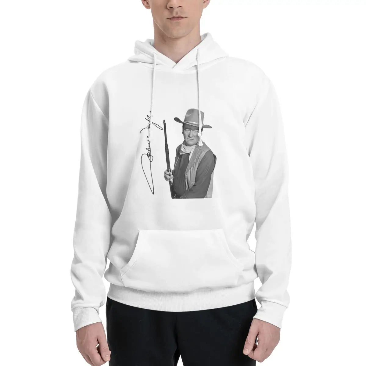 John Wayne Signature The Duke Hoodies Men's Women Casual Pullover Sweatshirt Harajuku Long Sleeve Streetwear Autumn Winter
