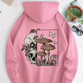 New unisex stylish hooded sweatshirts casual everyday hoodies printed with skull mushroom and butterfly patterns