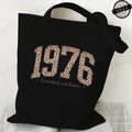 Fashion Women T Shirt  1976 Retro Birthday Print T Shirt Leopard 50th Birthday Gifts Tops Ladies Shirt Harajuku Graphic T-shirt