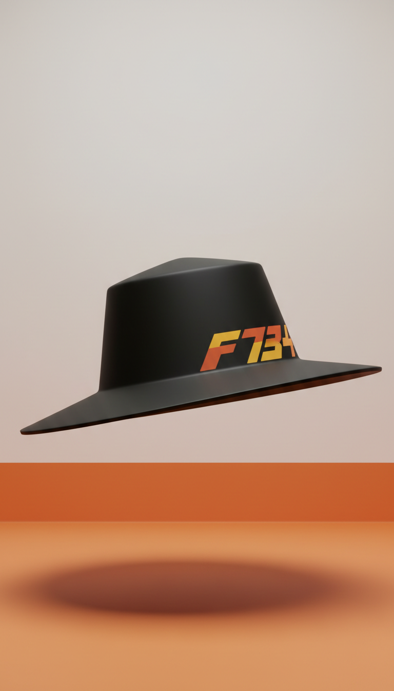 Nightfall Black Structured Hat