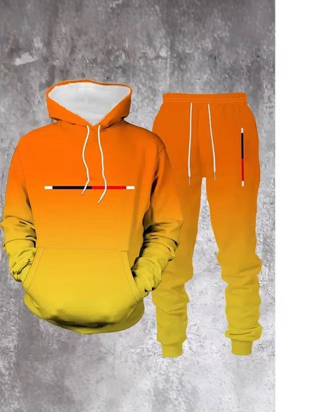Mens 3D Print Hooded Sweatshirt