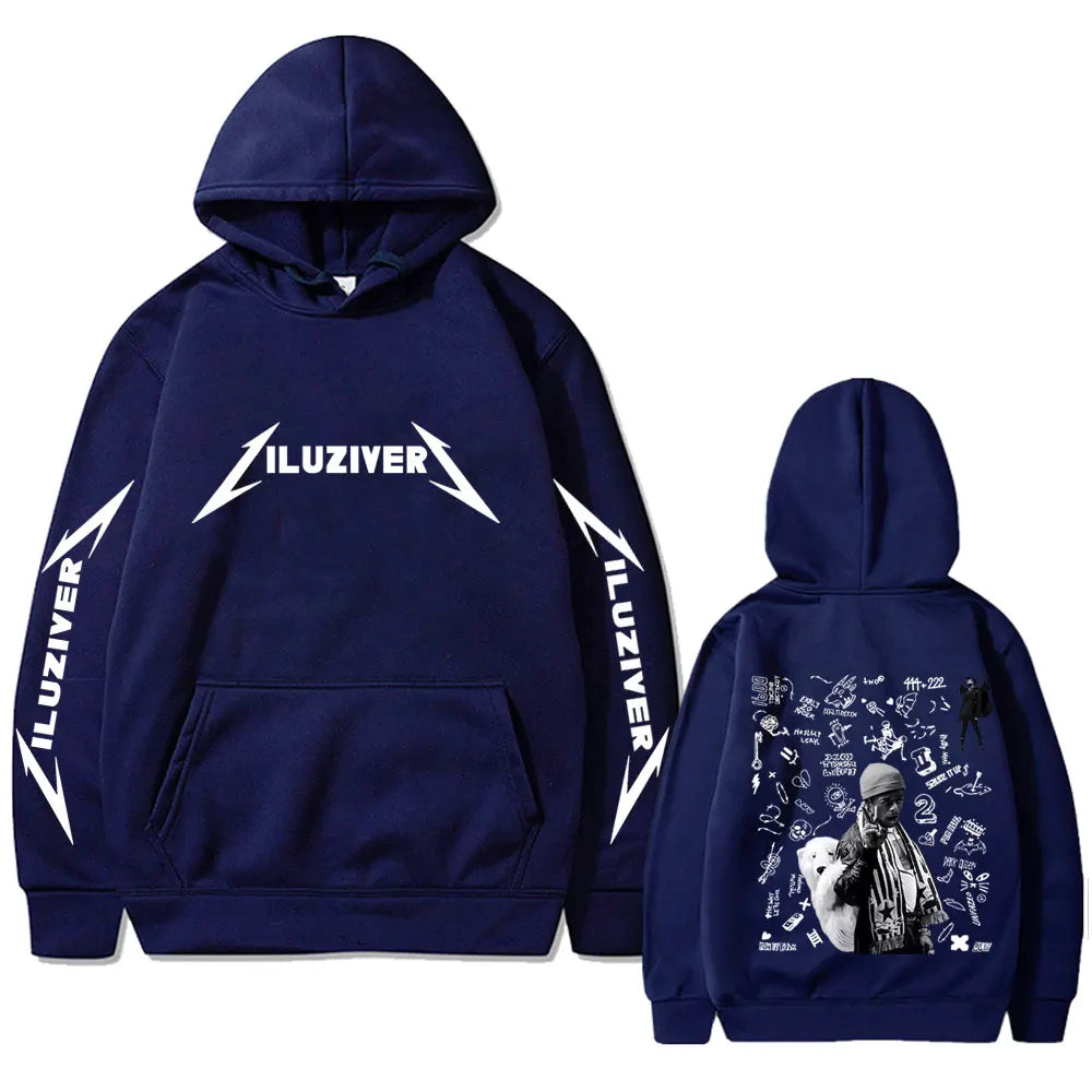 Rapper Lil Uzi Vert Luv Is Rage 2 2025 Hoodie Men Women Hip Hop Fashion Pop Music Sweatshirt Male Casual Oversized Streetwear