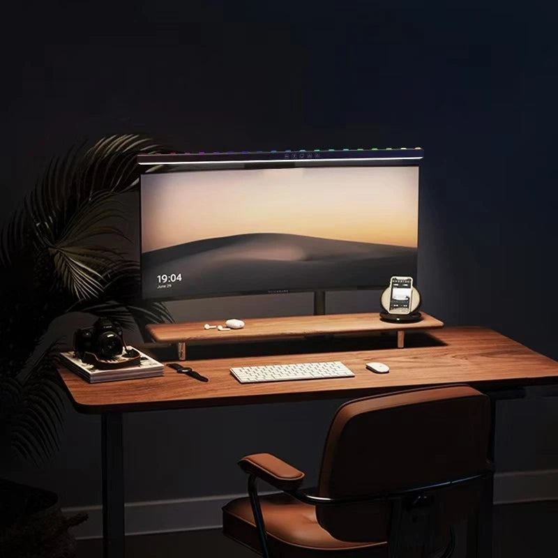 LED Monitor Light Hanging Desk Lamp - Stepless Dimming Eye-Friendly for Work And Gaming Setup