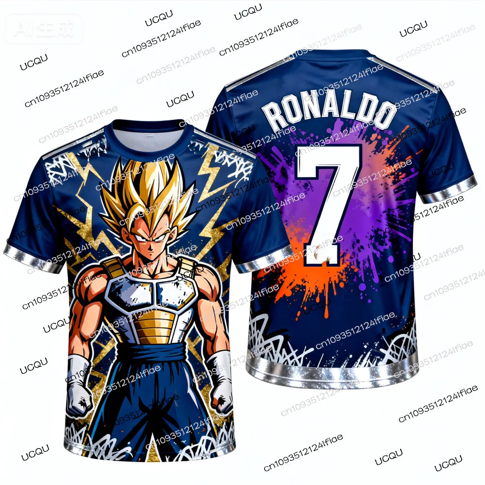 New 2026 Dragon Ball Z Goku/Vegeta Special Edition Soccer Jersey Ronaldo Man Soccer Jersey Special Edition Fan Jersey Set