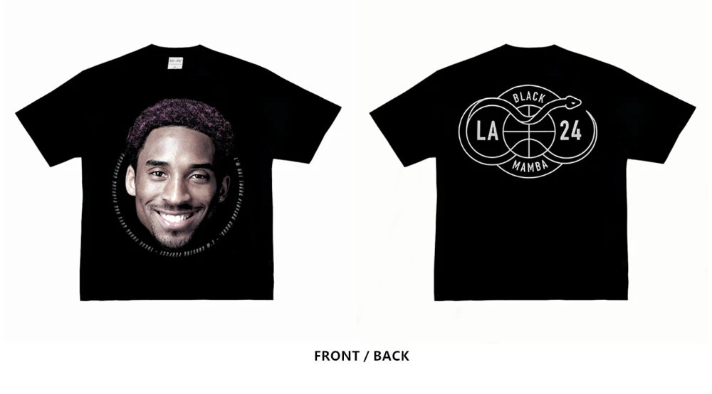 Klassieke basketbalster Kobe Bryant mannen vrouwen T-shirt print tshirt kleding streetwear tee katoen oversized Y2k hiphop zomer