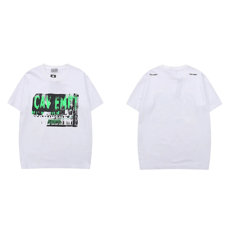 C.E Cav Empt T-shirt Men's Women's 2026 Summer New Cartoon Graphic Print CAVEMPT Short Sleeve Light Breathable Cotton Tee