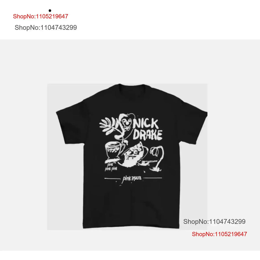 retro Nick Drake album T shirt black cotton All Sizes S 5Xl vintage Washed Stretched Breathable streetwear Stylish vintage