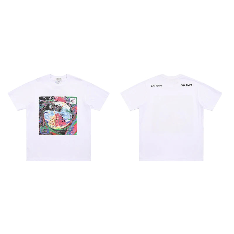 Cav Empt Japanese-style Trend Short-sleeved T Shirt Vintage Creative Print C.E Men's Women Round-neck T-shirts