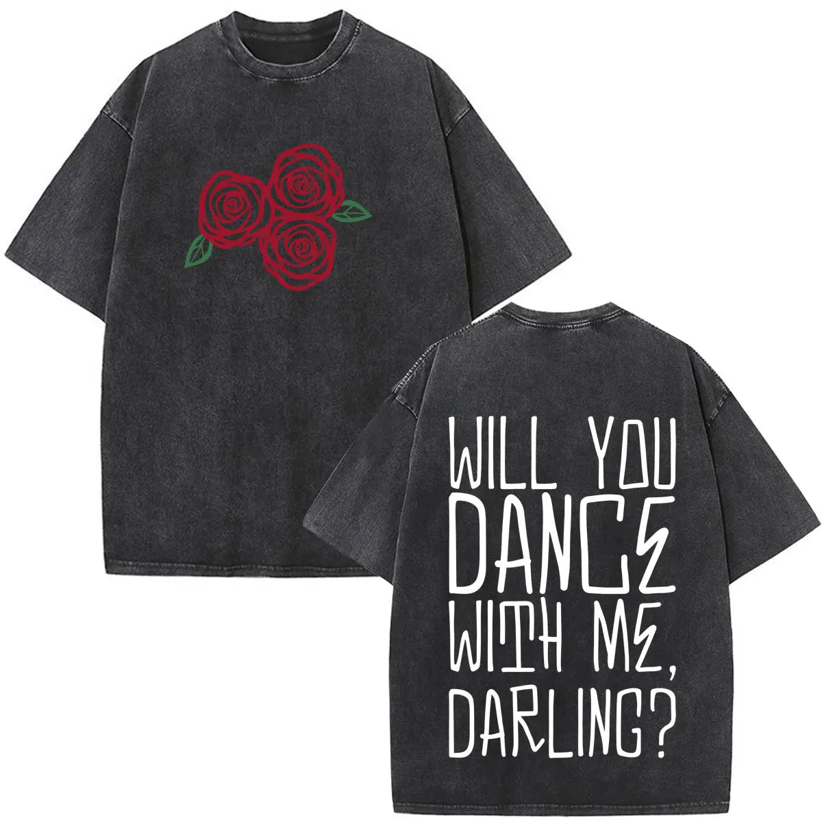 Bruno Mars The Romantic Tour 2026 Print Vintage Washed T-shirt Man Woman Fashion T-shirts Cotton Loose Casual Oversized T-shirts