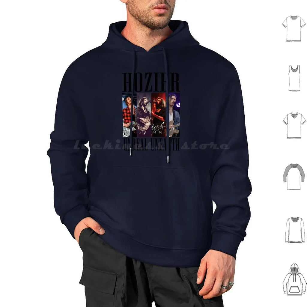 Hozier Unreal Unearth Signature Hoodies Long Sleeve Hozier Music Unreal Unearth Baby Cherry Wine Take Me To Church