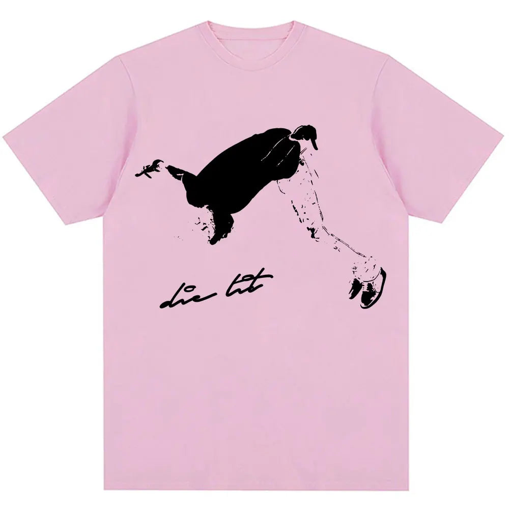 Rapper Playboi Carti Die Lit Garment Dyed T Shirts I Am Music Hip Hop Vintage Short Sleeve Women Oversized Cotton Punk T-Shirts