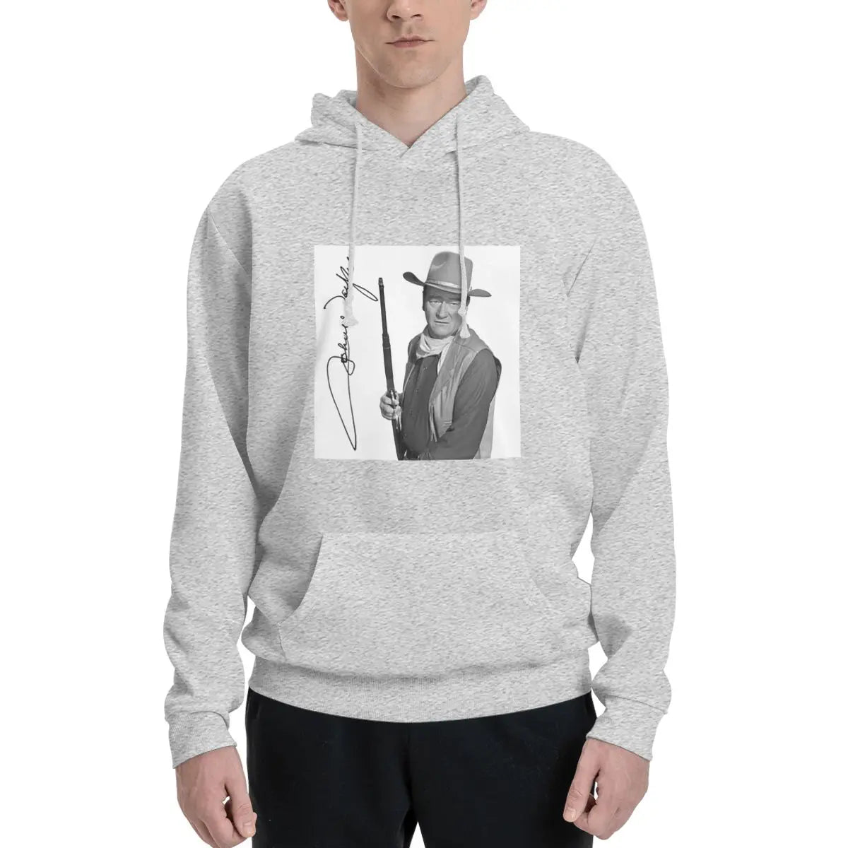 John Wayne Signature The Duke Hoodies Men's Women Casual Pullover Sweatshirt Harajuku Long Sleeve Streetwear Autumn Winter