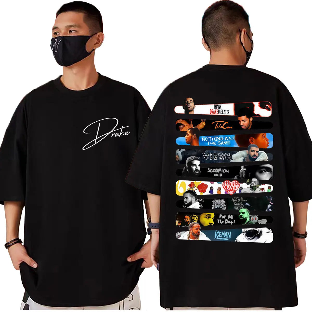 Rapper Drake Album Graphic T Shirts Men Women Clothing Fashion Hip Hop Short Sleeve T-shirts Summer Casual Loose Cotton T-shirt