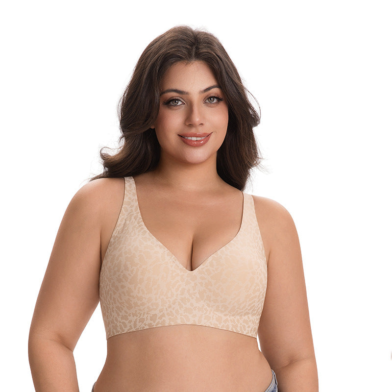 Seamless, wire-free comfortable full-coverage bra