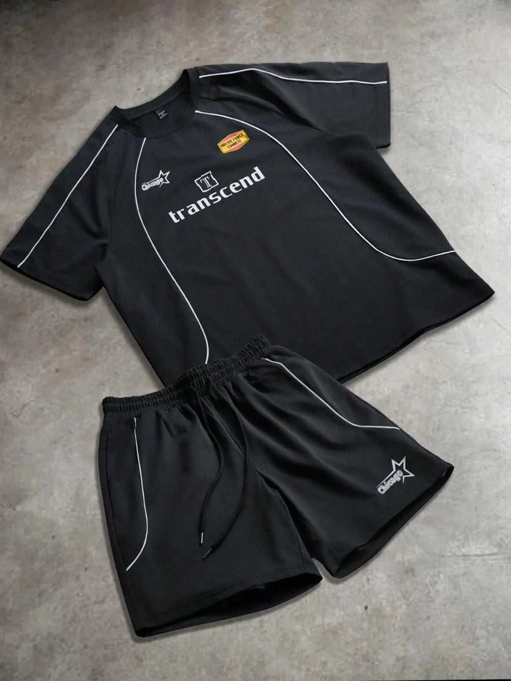 2026 Summer New Men's Short-Sleeved Shorts Set with 3D Letter Print - Street Casual Fashion Comfortable Soft Breathable