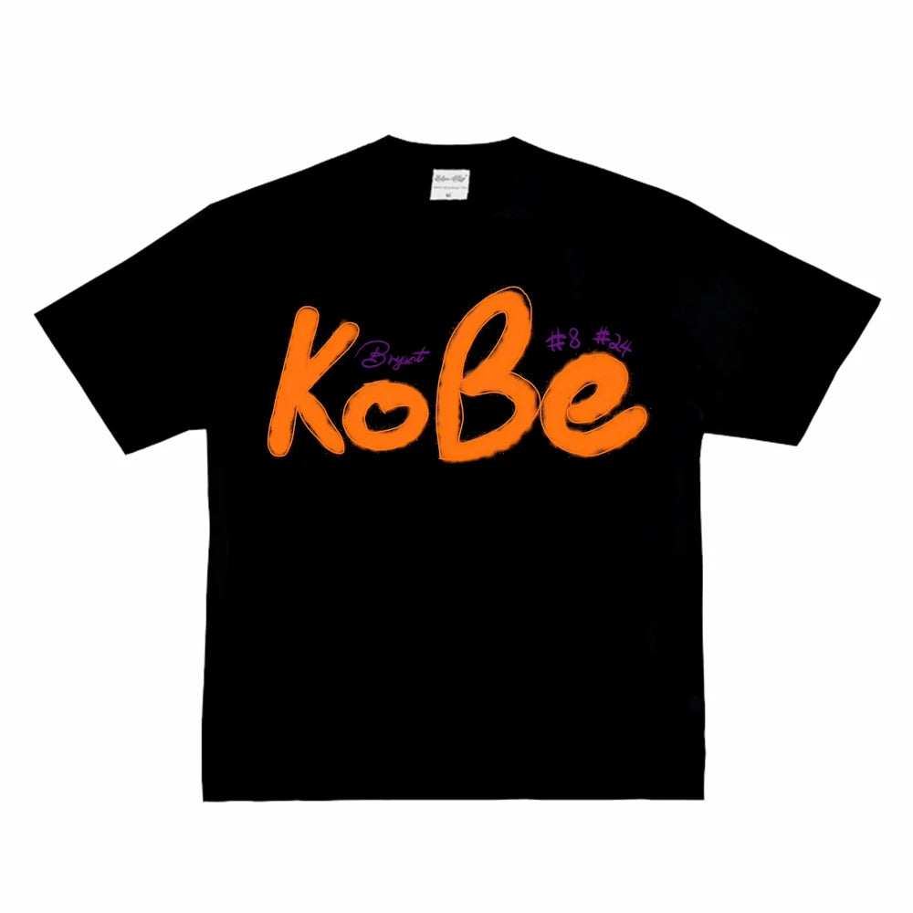 Klassieke basketbalster Kobe Bryant mannen vrouwen T-shirt print tshirt kleding streetwear tee katoen oversized Y2k hiphop zomer