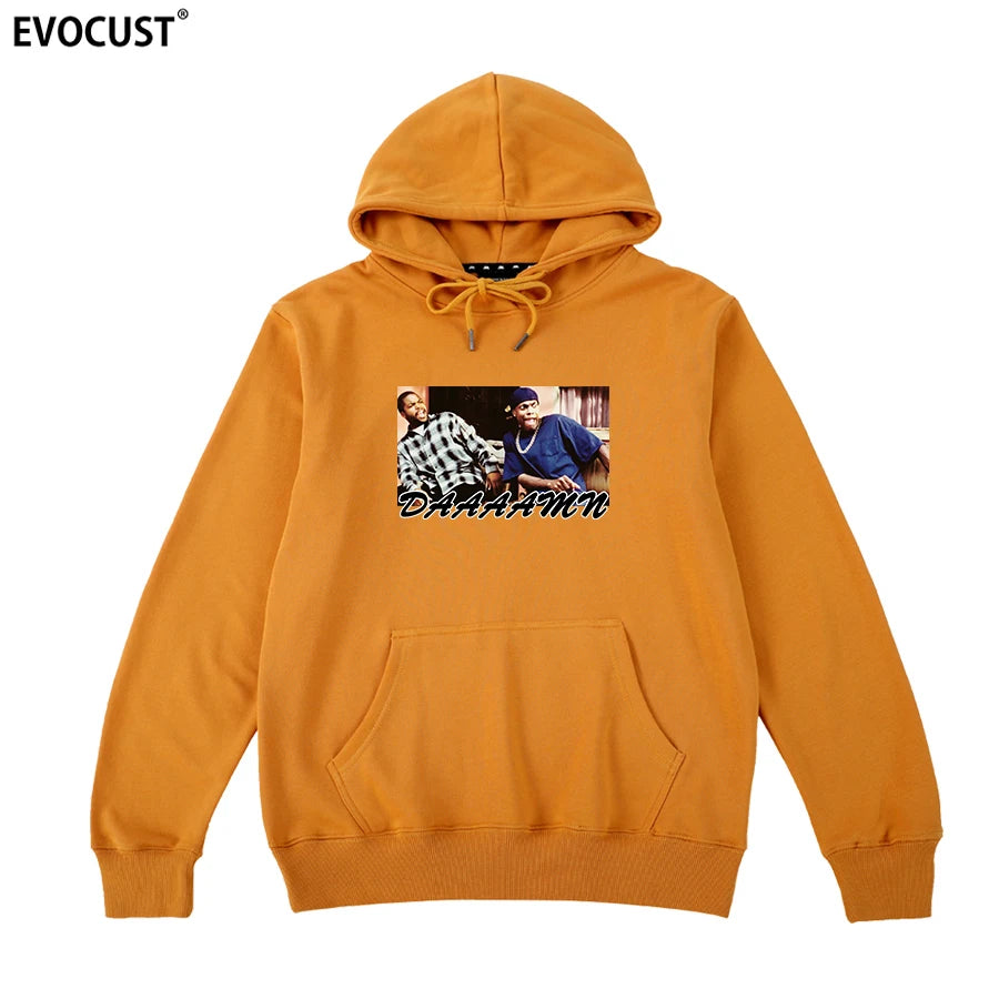 DAAAAMN Ice Cube 2Pac Hiphop Vintage Dr Dre Eazy E Dj Yella Mc Ren Hip Hop Cartoon Hoodies Sweatshirts men women unisex Cotton