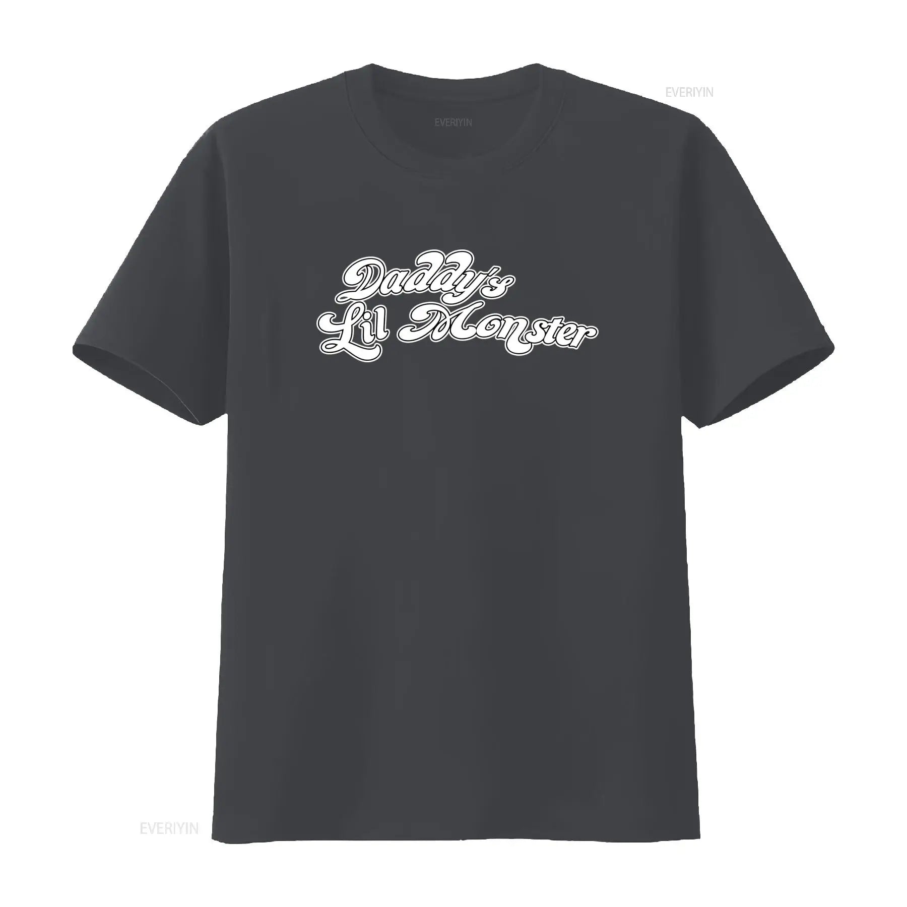 Daddys Lil Monster Sayings Fun T Shirt Sizes S to 5XL vintage Washed designer clothes Versatile Comfortable fashion graphic