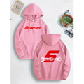 Snap on graphic hoodie with casual regular design, front pocket with slight elasticity and drawstring, suitable for all seasons