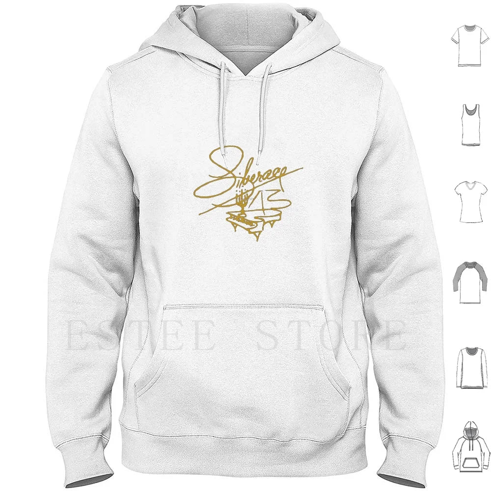 Liberace " Signature " Hoodies Long Sleeve Liberace Signature Piano Music Icon Flaming