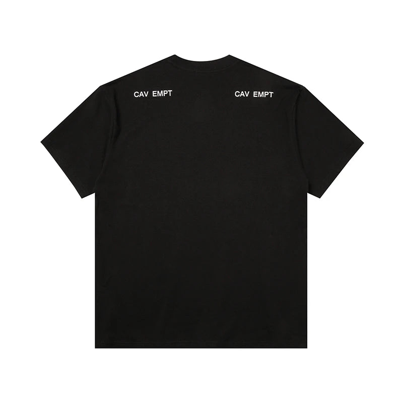 CAV EMPT C.E Short-Sleeved T-Shirt Men Women Couples 100% Cotton Telephone Building Print Cavempt T Shirts Loose Casual Tops