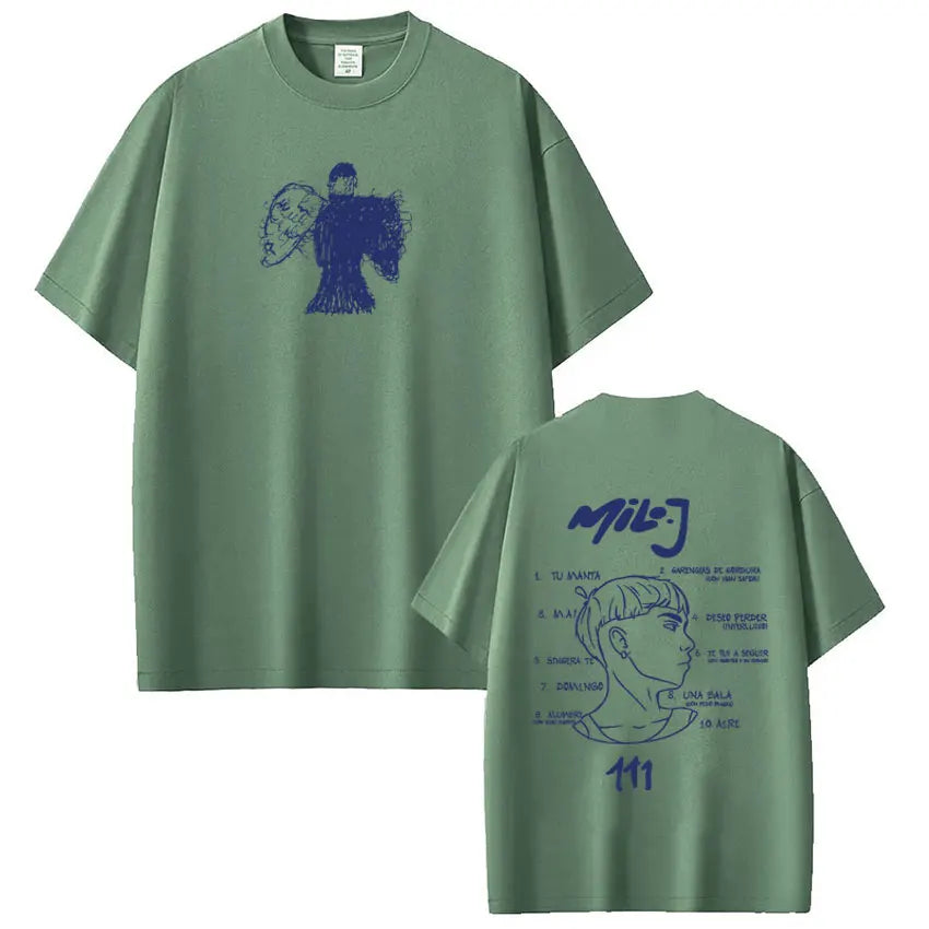 Rapper Milo  J Fashion Graphic T-shirt Men Women Hip-hop Loose T-shirt Short-sleeved Casual Harajuku Vintage Oversized T-shirts