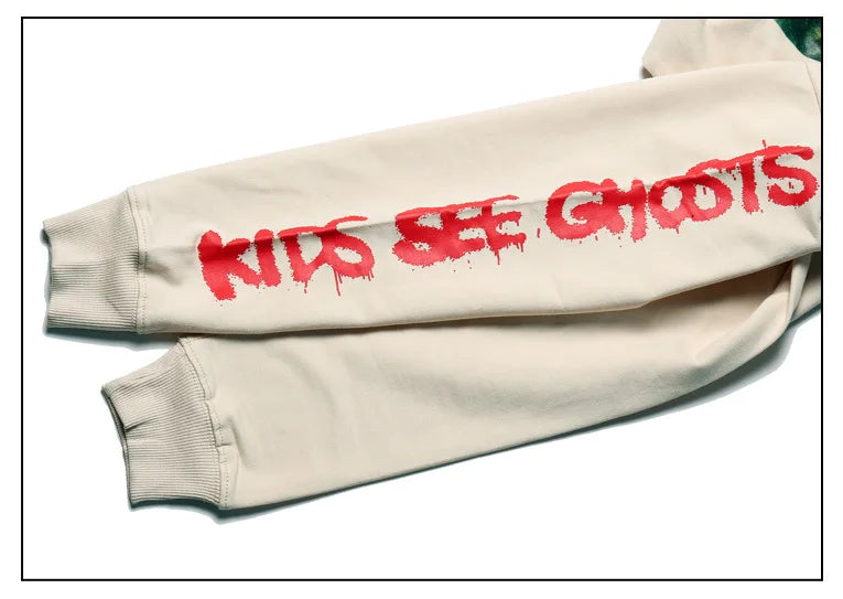 2022 Kids See Ghost Kanye West  Men Women lucky me l see ghost Pullover Feel  loose Sweatshirts WY612