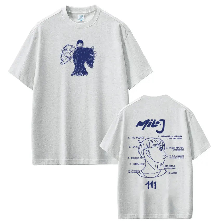Rapper Milo  J Fashion Graphic T-shirt Men Women Hip-hop Loose T-shirt Short-sleeved Casual Harajuku Vintage Oversized T-shirts