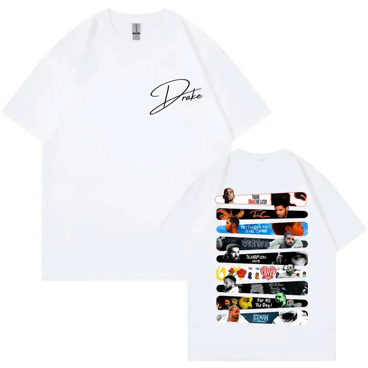 Rapper Drake Album Graphic T Shirts Men Women Clothing Fashion Hip Hop Short Sleeve T-shirts Summer Casual Loose Cotton T-shirt