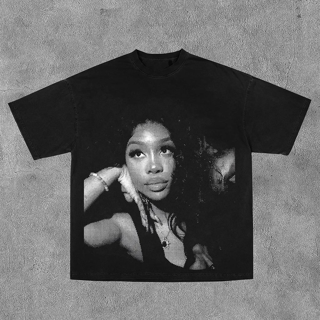 2025 SZA MARIAS Lamar TShirt Grand National Tour Men and Women Clothing Oversize Vintage Unisex High Quality Cotton Clothes