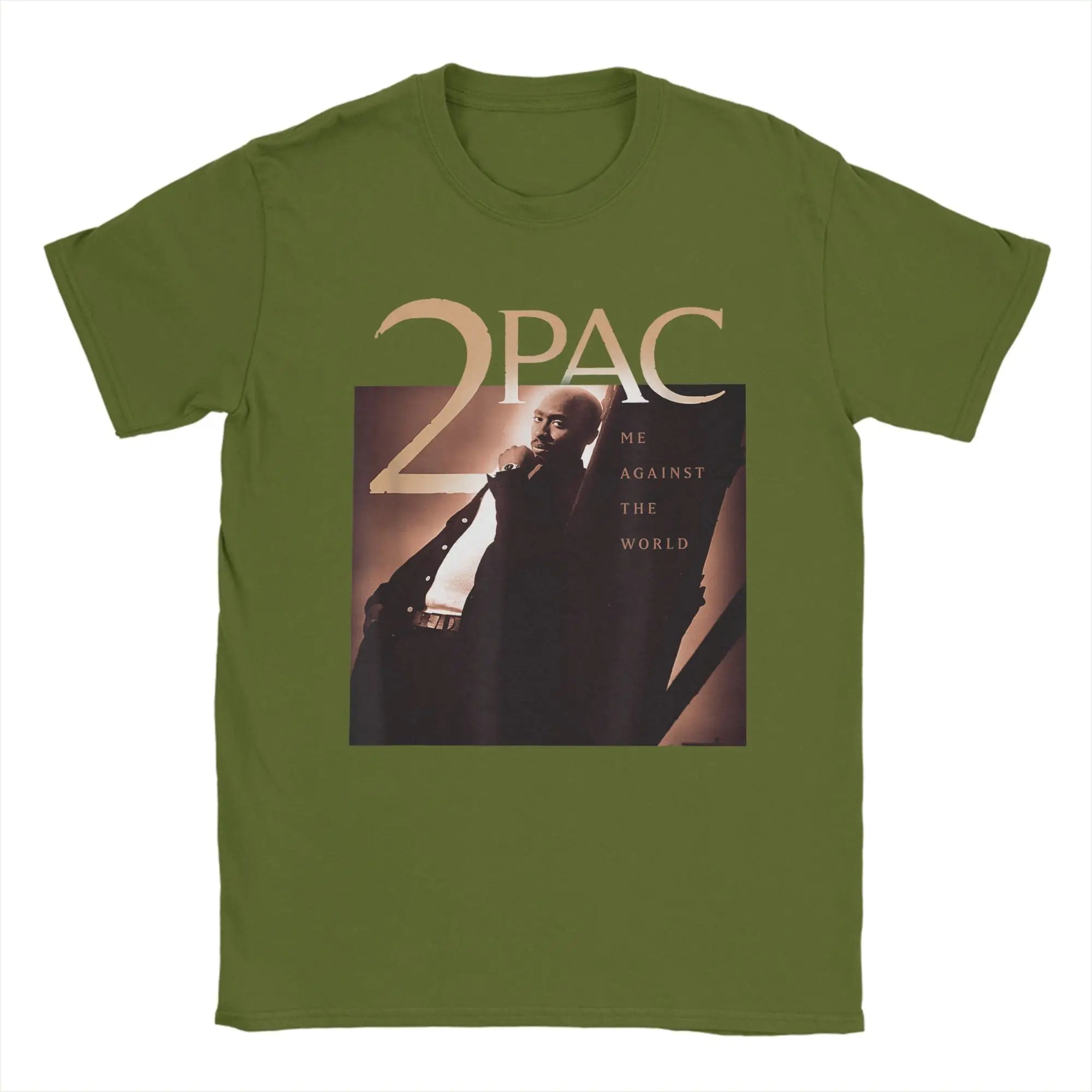 Rapper Tupac 2pac Graphic Printed (2) T-Shirts Men  Fashion 100% Cotton Tees O Neck Short Sleeve T Shirt Plus Size Clothes