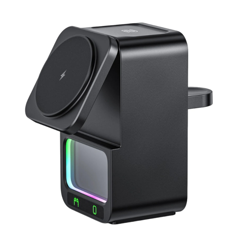 5 in 1 Bluetooth-Compatible Speaker Magnetic Charger 360° Adjustable Holder Magnetic Wireless Charger for iPhone Airpods Watch