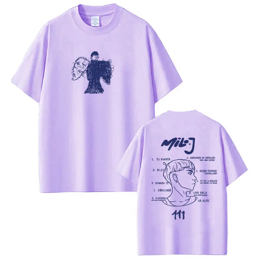 Rapper Milo  J Fashion Graphic T-shirt Men Women Hip-hop Loose T-shirt Short-sleeved Casual Harajuku Vintage Oversized T-shirts