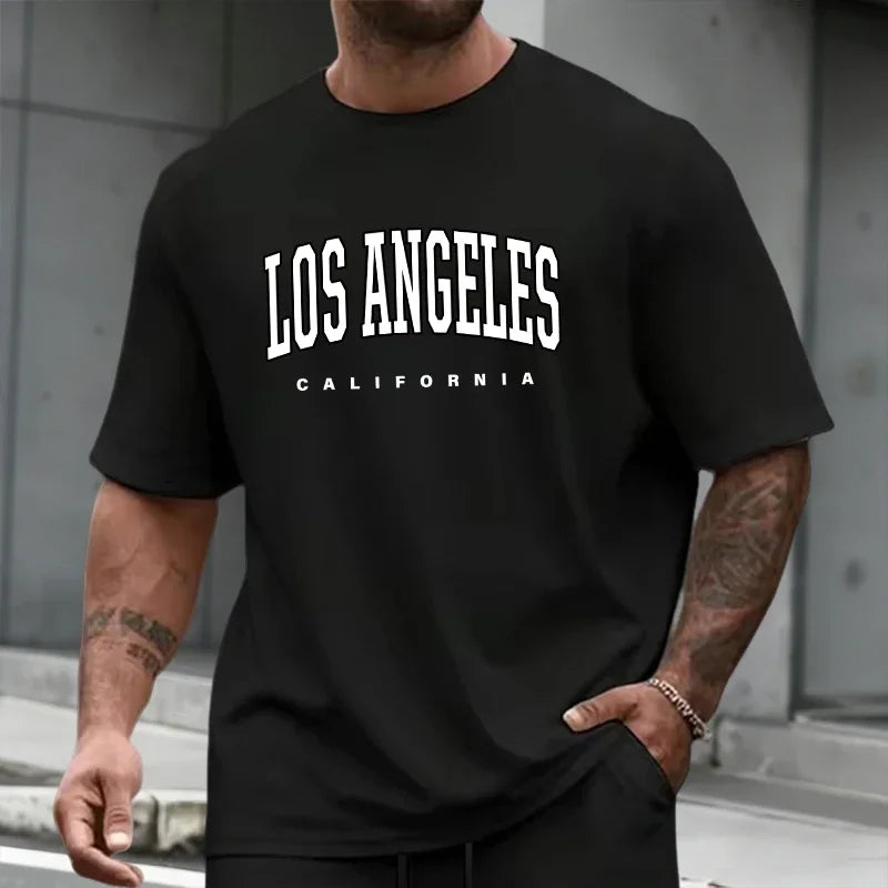 Men's Tracksuit Short Sleeve Top and Knee Length Shorts 2026 Summer Daily Casual Fashion T-shirt Outfits Home Outdoor Sportswear