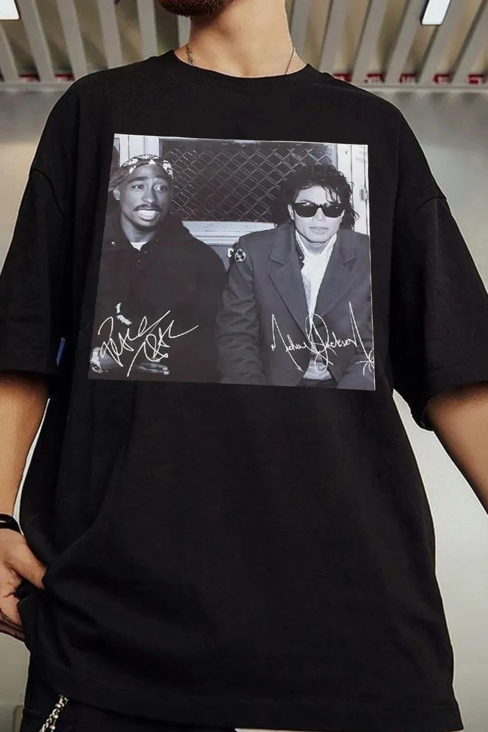 Rapper Tupac 2Pac & MJ Merch 2026 Fashion T Shirt Cotton Men's Clothing Women's T-Shirt Y2k Popular Fans Casual Summer T Shirt