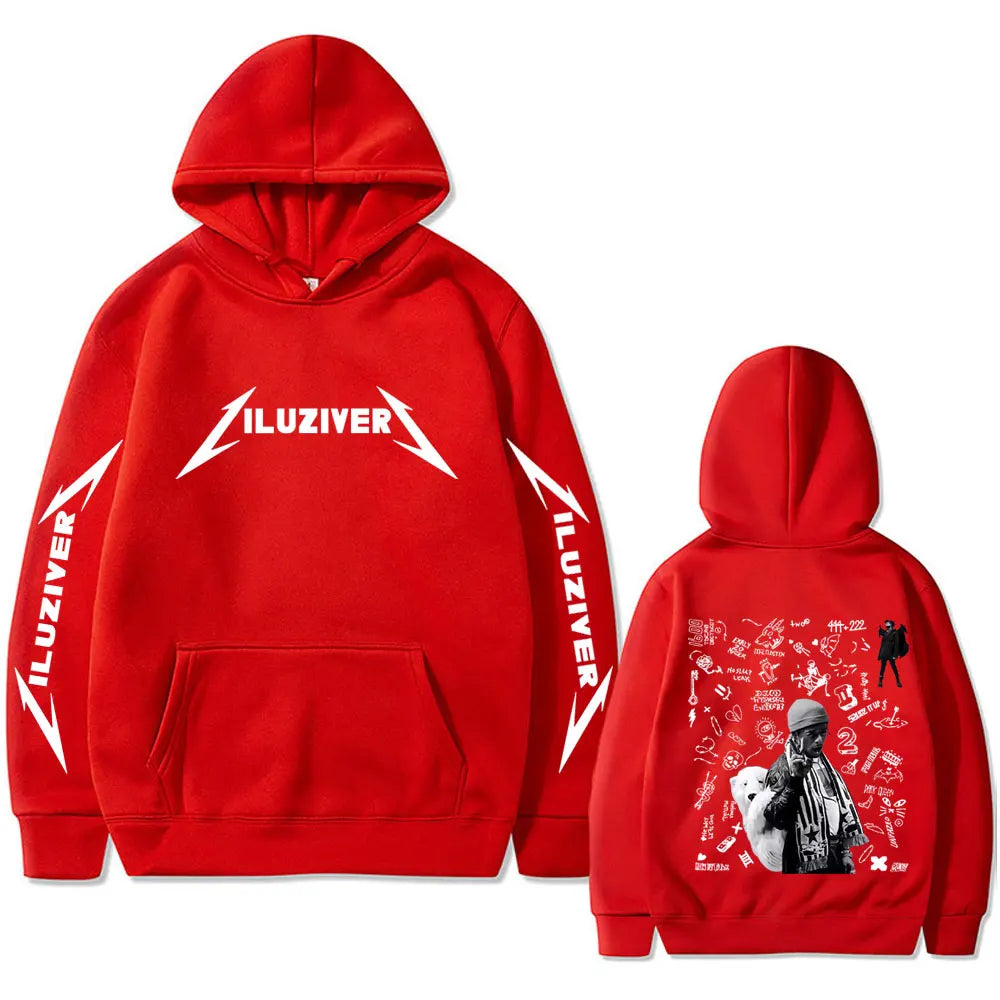 Rapper Lil Uzi Vert Luv Is Rage 2 2025 Hoodie Men Women Hip Hop Fashion Pop Music Sweatshirt Male Casual Oversized Streetwear
