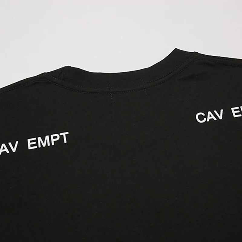 CAV EMPT C.E Short-Sleeved T-Shirt Men Women Couples 100% Cotton Telephone Building Print Cavempt T Shirts Loose Casual Tops