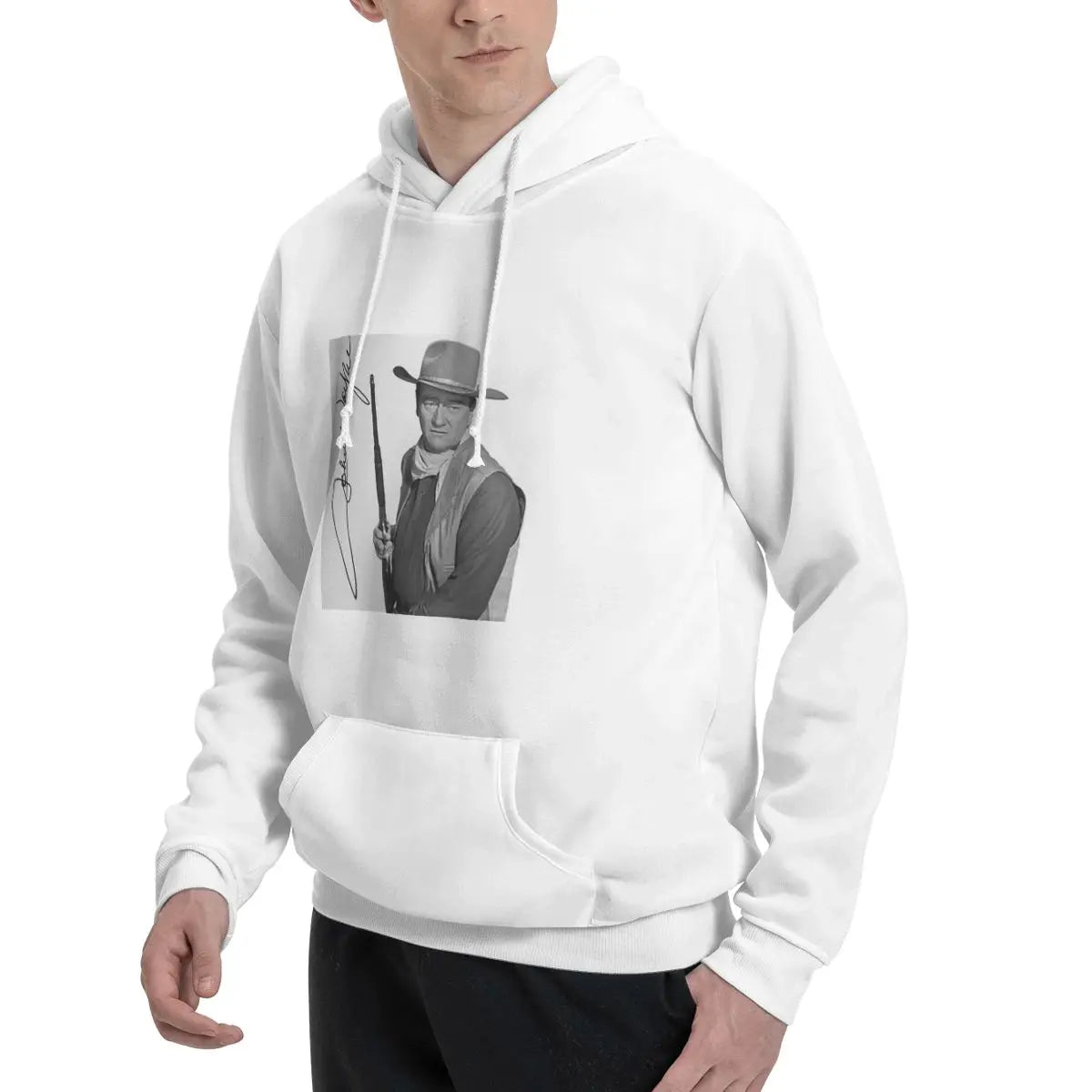 John Wayne Signature The Duke Hoodies Men's Women Casual Pullover Sweatshirt Harajuku Long Sleeve Streetwear Autumn Winter