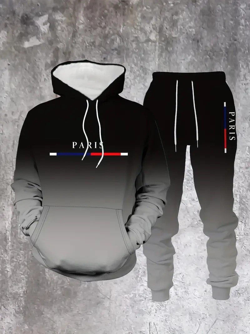 Mens 3D Print Hooded Sweatshirt