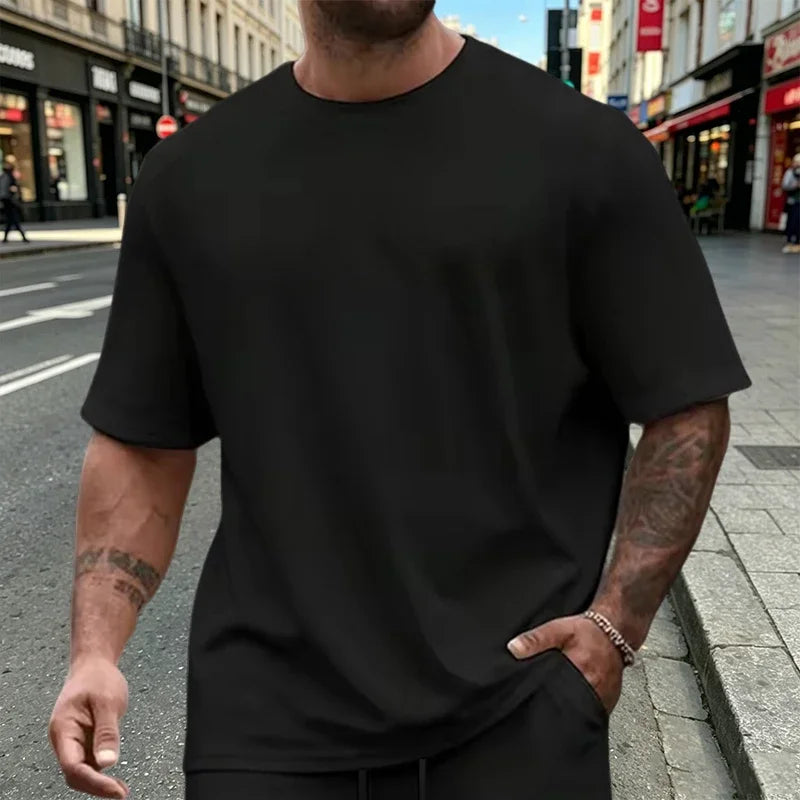 Men's T-Shirt Set Casual O Neck Tees Tracksuit 2026 Sports Jogging Man Clothes Summer Fashion Mix and Match Short Sleeves Shorts