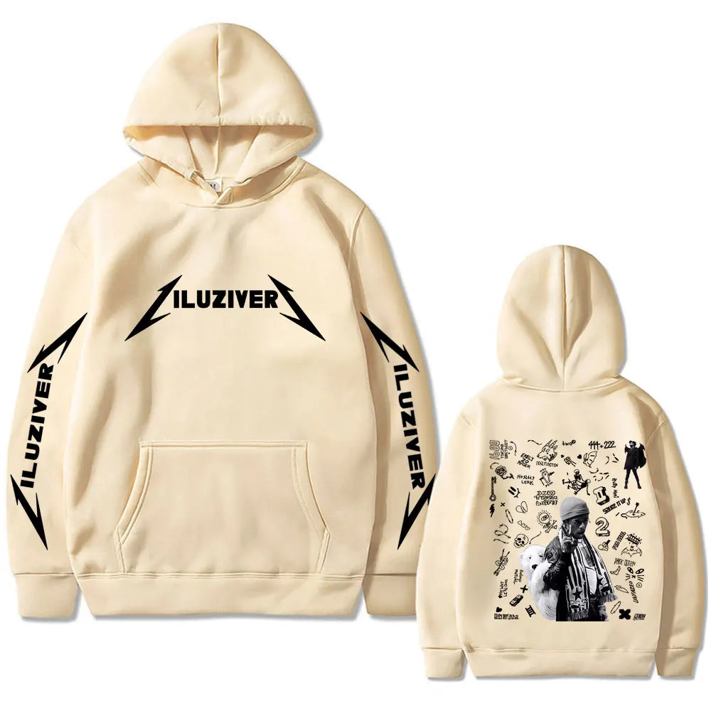 Rapper Lil Uzi Vert Luv Is Rage 2 2025 Hoodie Men Women Hip Hop Fashion Pop Music Sweatshirt Male Casual Oversized Streetwear