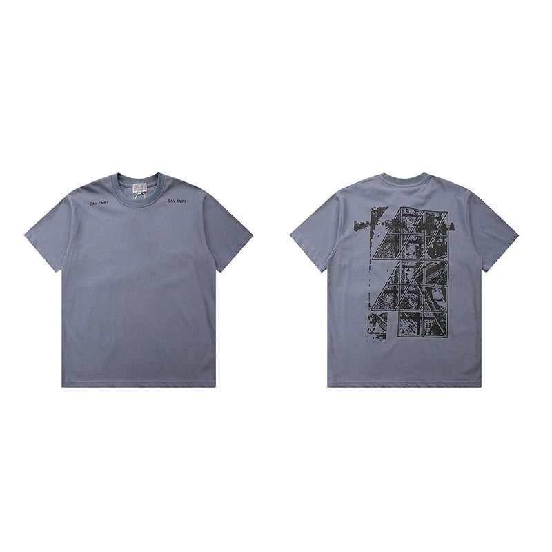 C.E Cav Empt T-shirt Men's Women's 2026 Summer New Cartoon Graphic Print CAVEMPT Short Sleeve Light Breathable Cotton Tee