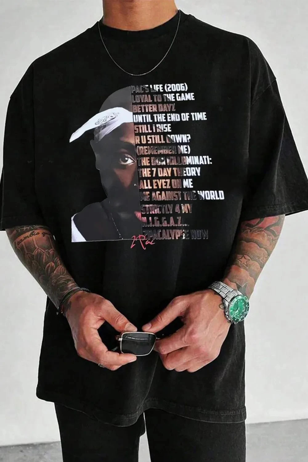 Rapper Tupac 2Pac & MJ Merch 2026 Fashion T Shirt Cotton Men's Clothing Women's T-Shirt Y2k Popular Fans Casual Summer T Shirt