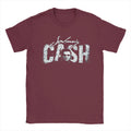 Men's T-Shirt Johnny Cash Humor 100% Cotton Tees Short Sleeve  T Shirt Round Collar Clothes Birthday Present