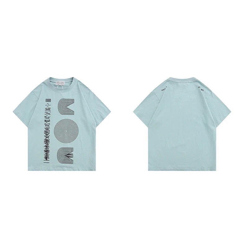 Cav Empt Japanese-style Trend Short-sleeved T Shirt Vintage Creative Print C.E Men's Women Round-neck T-shirts
