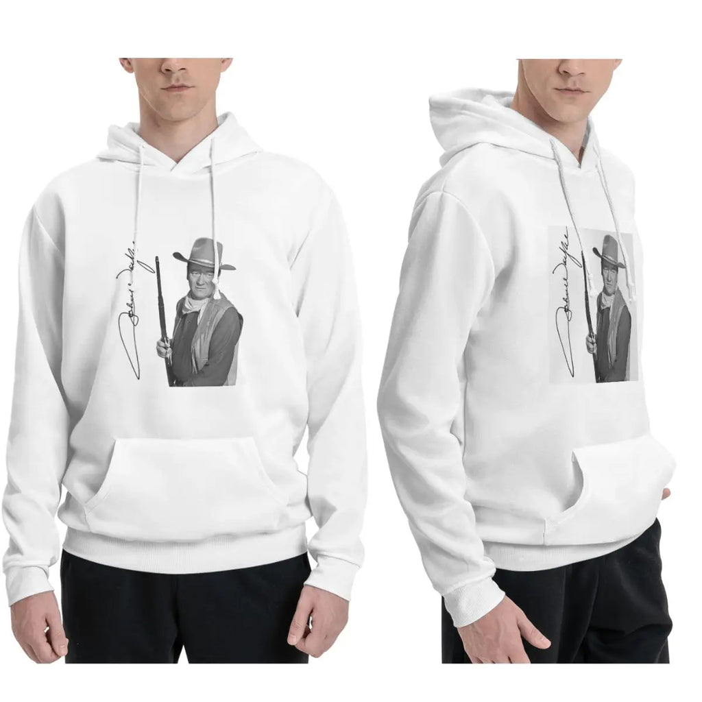 John Wayne Signature The Duke Hoodies Men's Women Casual Pullover Sweatshirt Harajuku Long Sleeve Streetwear Autumn Winter