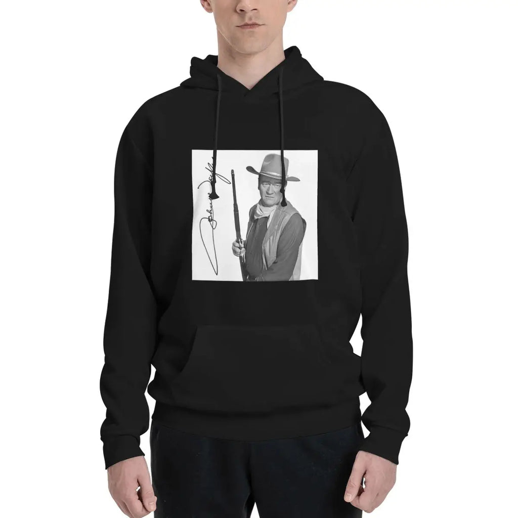 John Wayne Signature The Duke Hoodies Men's Women Casual Pullover Sweatshirt Harajuku Long Sleeve Streetwear Autumn Winter