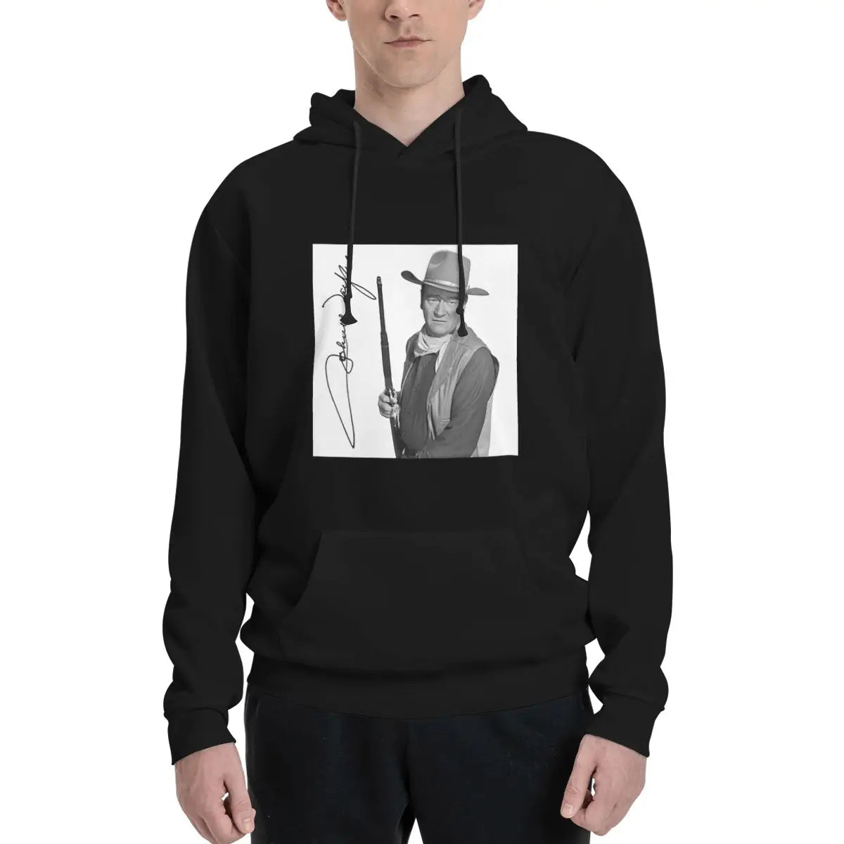 John Wayne Signature The Duke Hoodies Men's Women Casual Pullover Sweatshirt Harajuku Long Sleeve Streetwear Autumn Winter