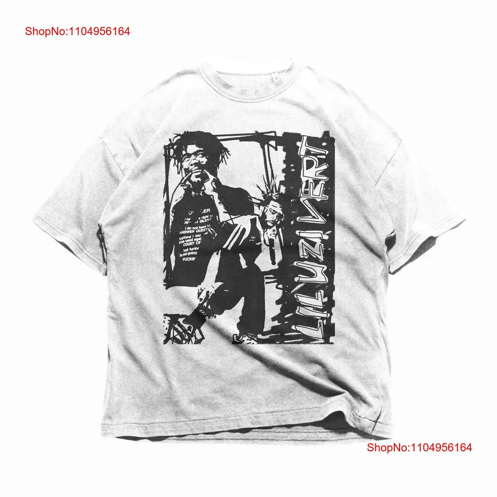 Lil Uzi Vert T shirt Rap Print Merch Streetwear Hip Hop Concert vintage Washed Soft designer clothes Breathable Unisex